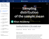 Statistics: Sampling Distribution of the Sample Mean