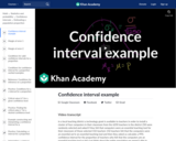 Statistics: Confidence Interval Example