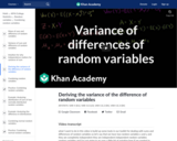 Statistics: Variance of Differences of Random Variables