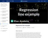 Statistics: Regression Line Example