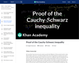 Linear Algebra: Proof of the Cauchy-Schwarz Inequality
