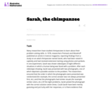 Sarah, the Chimpanzee (1)