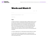 Words and Music II