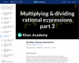Exponents and Radicals: Multiplying and Dividing Rational Expressions 3