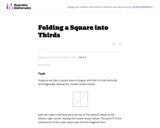 8.EE Folding a Square into Thirds