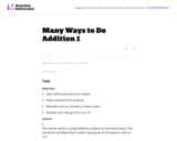K.OA Many Ways to Do Addition 1