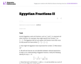 A-APR Egyptian Fractions II