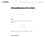 G-GMD Circumference of a circle