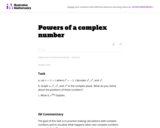 N-CN Powers of a complex number