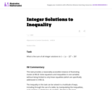 A-REI Integer Solutions to Inequality