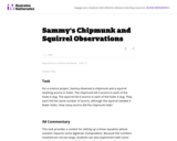 8.EE Sammy's Chipmunk and Squirrel Observations