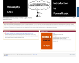 Phil 3203: Introductory Formal Logic