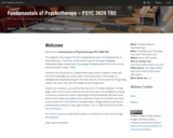 Fundamentals of Psychotherapy – PSYC 3820 TR5