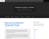 COMD1257 Model Course