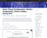 Music Theory Fundamentals | Rhythm Assignments | Hunter College | Spring 2022