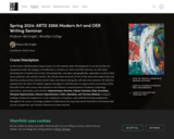 Spring 2024: ARTD 3066 Modern Art and OER Writing Seminar