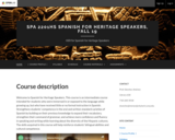 SPA 2201HS Spanish for Heritage Speakers