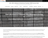 ACL 150 | Literacy in American Society | OER Course Hub