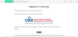 Digging into Archaeology (Interactive Manifold Textbook)