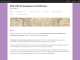 ARTD 3105: The Development of the Silk Road