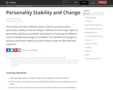 Personal Stabilty and Change