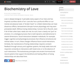 The Biochemistry of Love