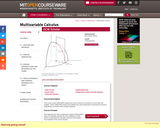 Multivariable Calculus, Fall 2010