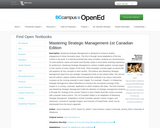 Mastering Strategic Management-1st Canadian Edition