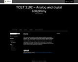 Analog and Digital Telephony