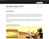 Open Music Theory x CUNY