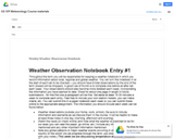 GS 109 Meteorology Course materials