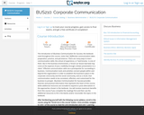 Corporate Communication (Business 210)