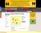 Mechanics of Material Systems: An Energy Approach, Fall 2003