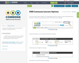 OER Commons Learner Options