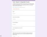 Voting Form: ISearch Collapsible Facets