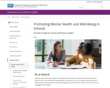 Promoting Mental Health and Well-Being in Schools