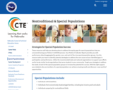 Nontraditional & Special Populations – Nebraska Department of Education