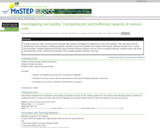 Investigating Soil Acidity: Comparing pH and Buffering Capacity of Various Soils