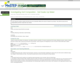 Investigating Soil Composition - Soil Soaks Up Water