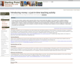 Introducing Money: A Just-in-Time Teaching Activity