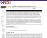 Supply Chain Management Simulation Activity