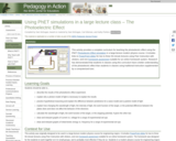 Using PhET Simulations in a Large Lecture Class: The Photoelectric Effect