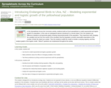 Introducing Endangered Birds to Ulva, NZ -- Modeling exponential and logistic growth of the yellowhead population