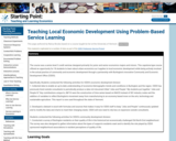 Teaching Local Economic Development Using Problem-Based Service Learning