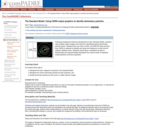 The Standard Model: Using CERN output graphics to identify elementary particles