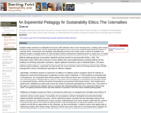 An Experiential Pedagogy for Sustainability Ethics: The Externalities Game