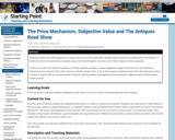 The Price Mechanism, Subjective Value and The Antiques Road Show