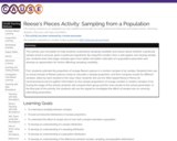 Reese's Pieces Activity: Sampling from a Population