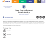 Step Five: All About Public Policy