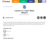 Lesson 2: I Can't Wear What??
